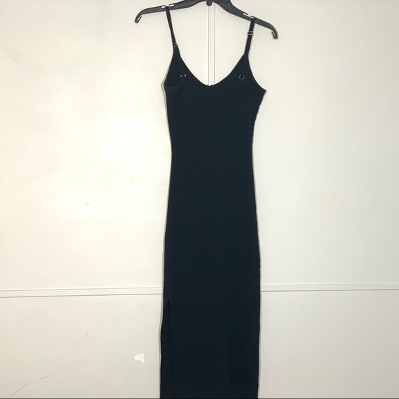 LULUS Body-con Sleeveless Sweater Dress In Black - Picture 6 of 12